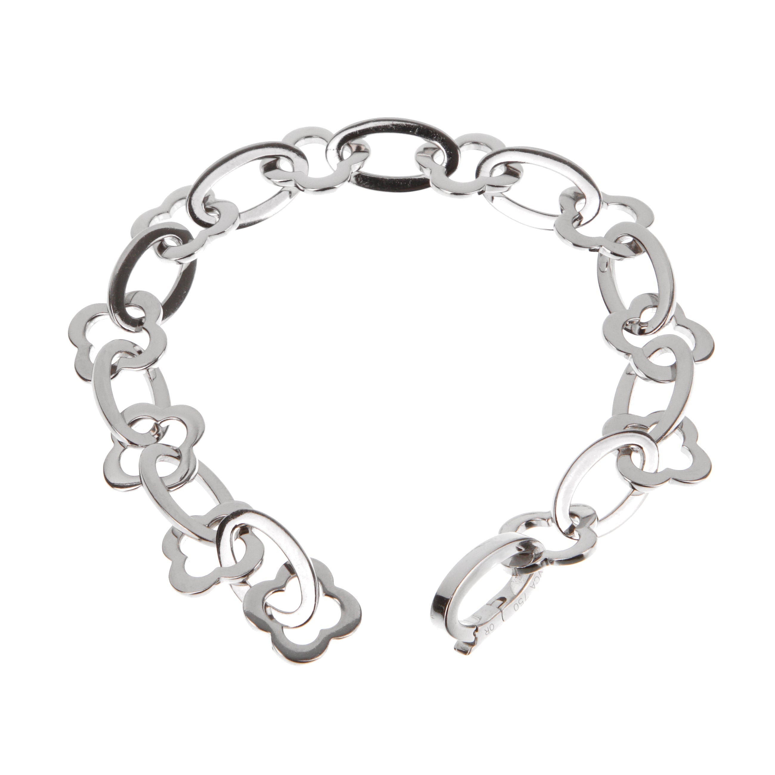 Van Cleef Arpels 18k White Gold Alhambra Bracelet