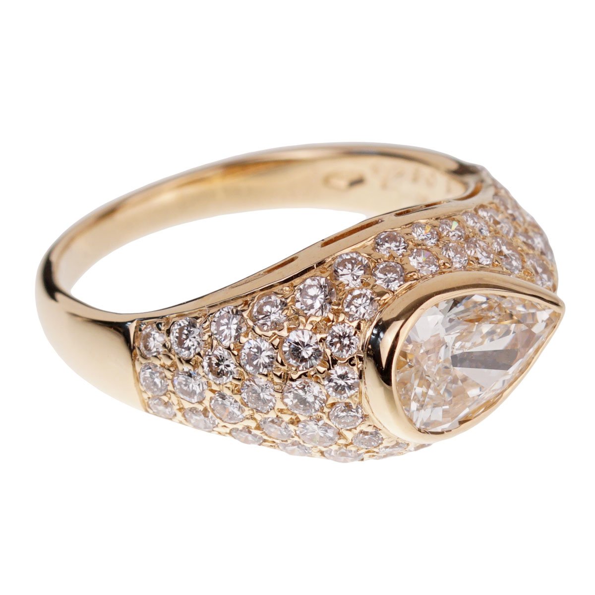 Louis Vuitton Monogram Pearl Cocktail Yellow Gold Ring – Opulent