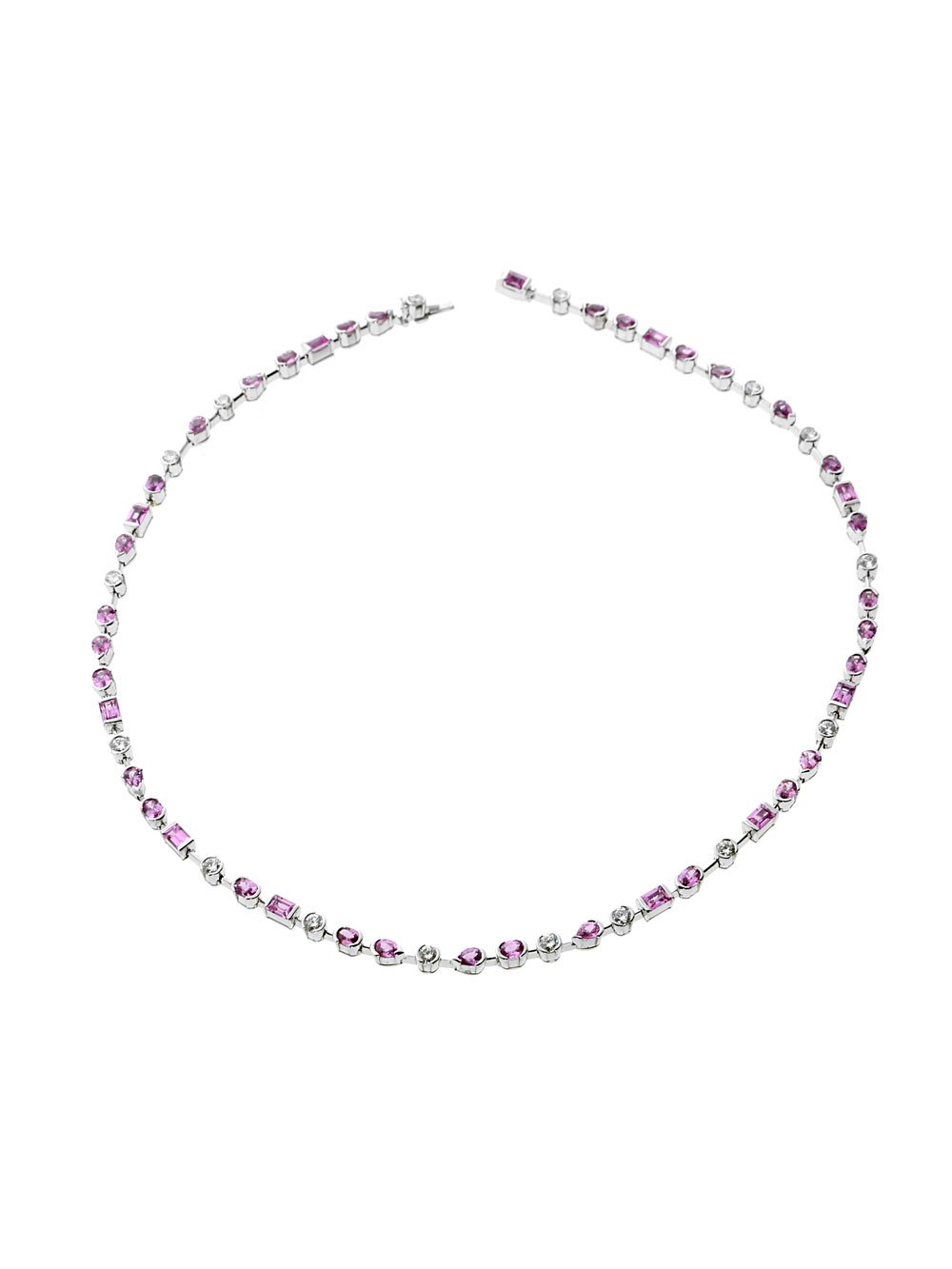 Cartier Meli Melo Diamond Pink Sapphire Necklace