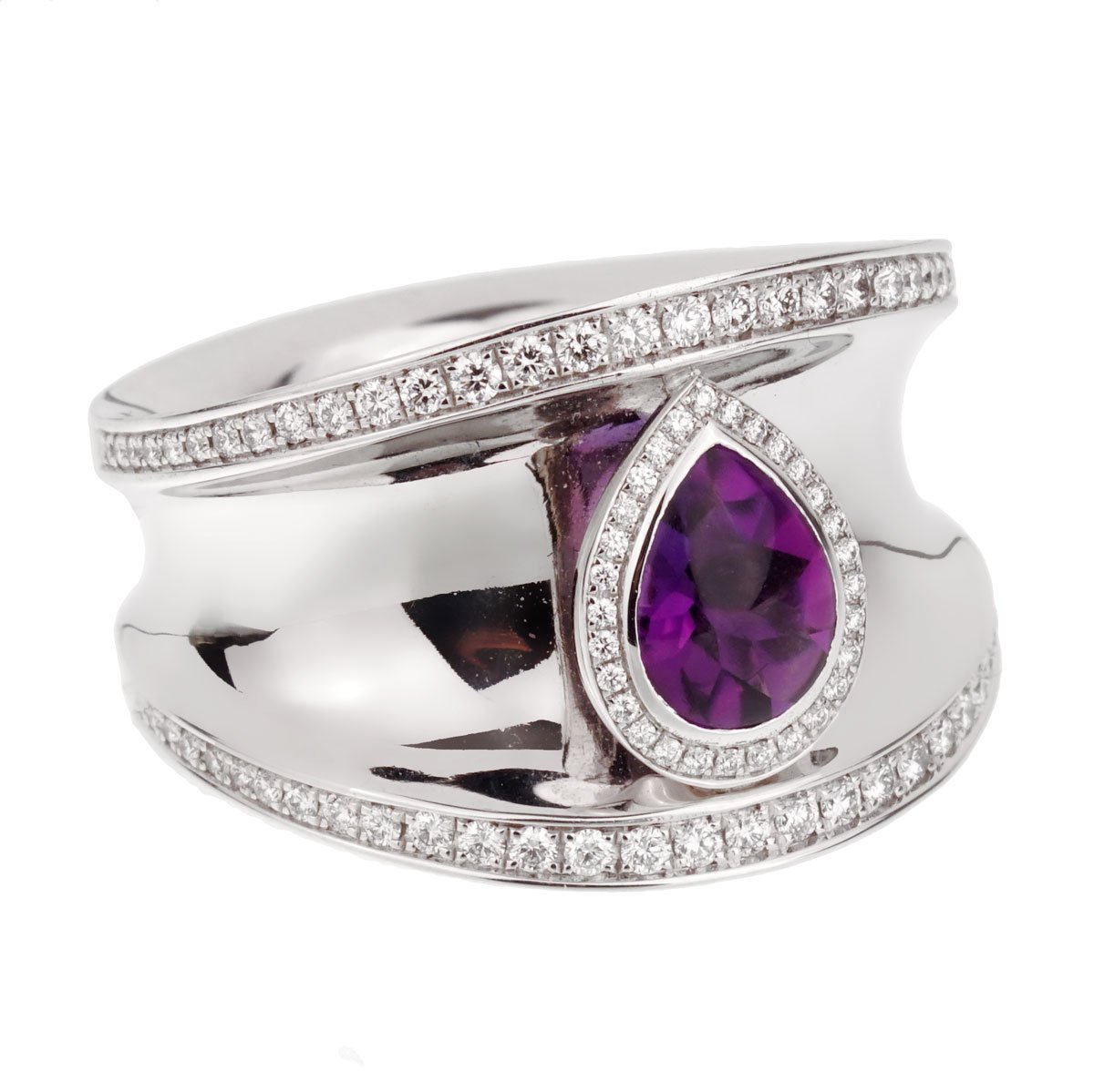 Chopard Imperiale Amethyst Diamond White Gold Ring