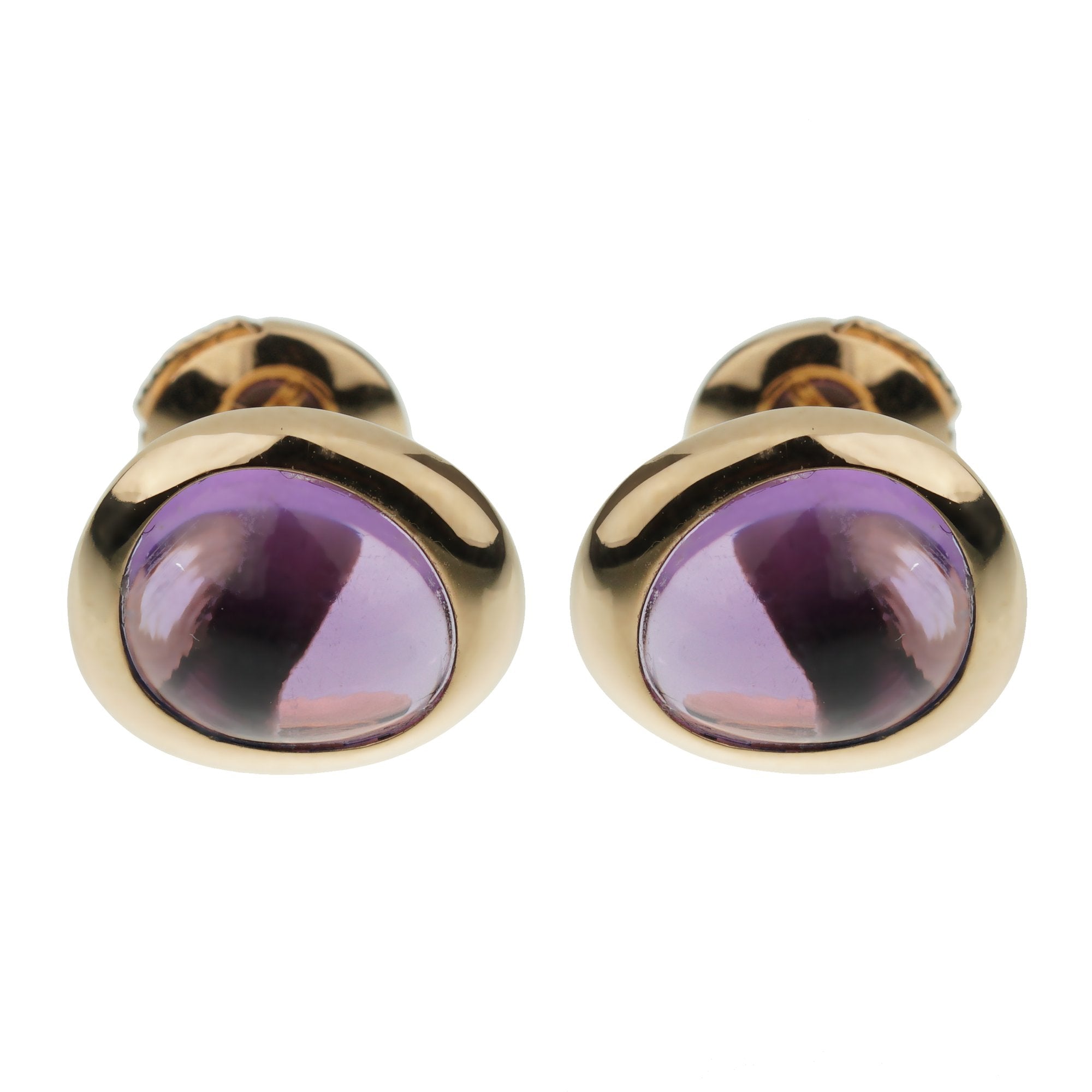 Fred of Paris Amethyst Rose Gold Stud Earrings – Opulent Jewelers