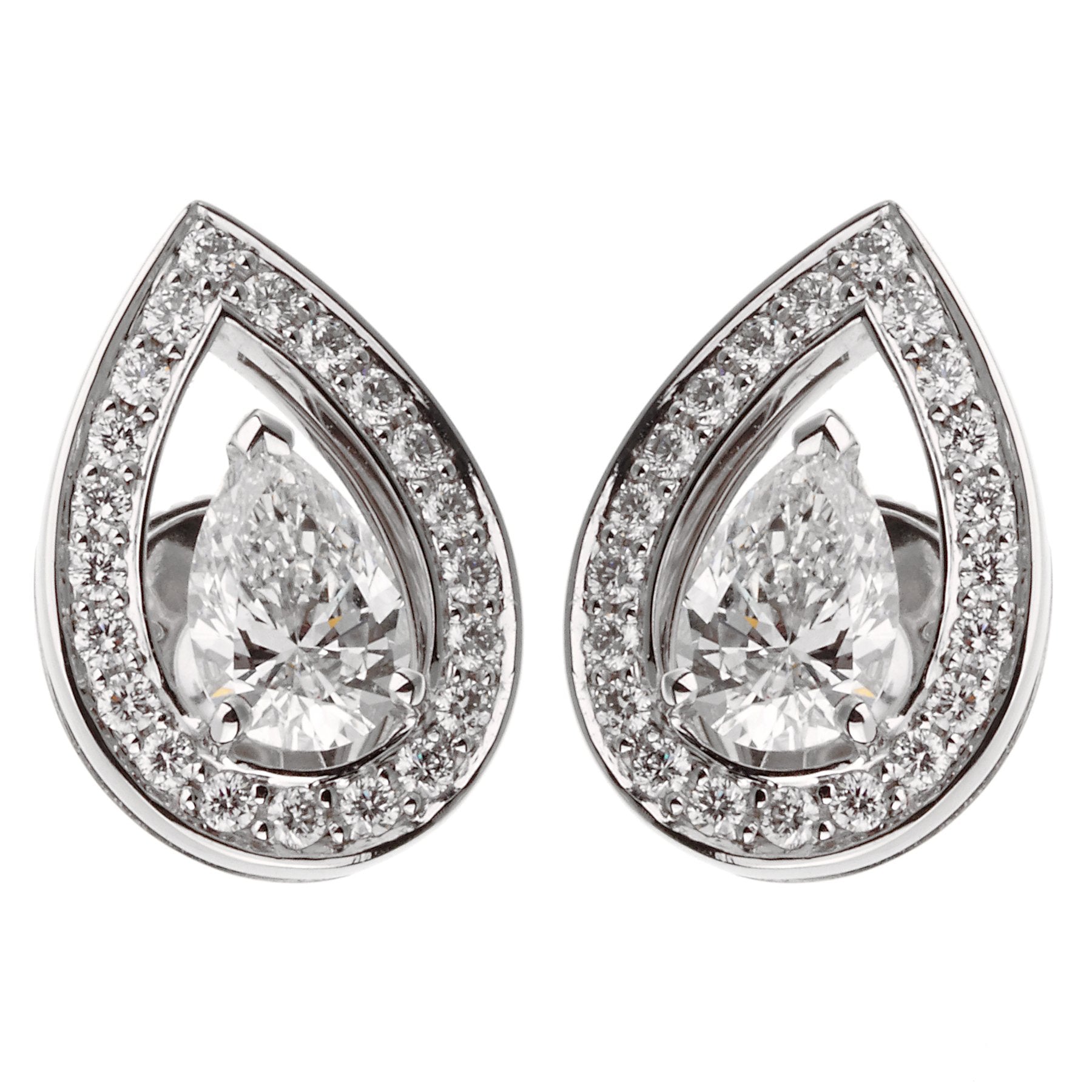 Olympe diamond stud earrings by Monsieur Paris