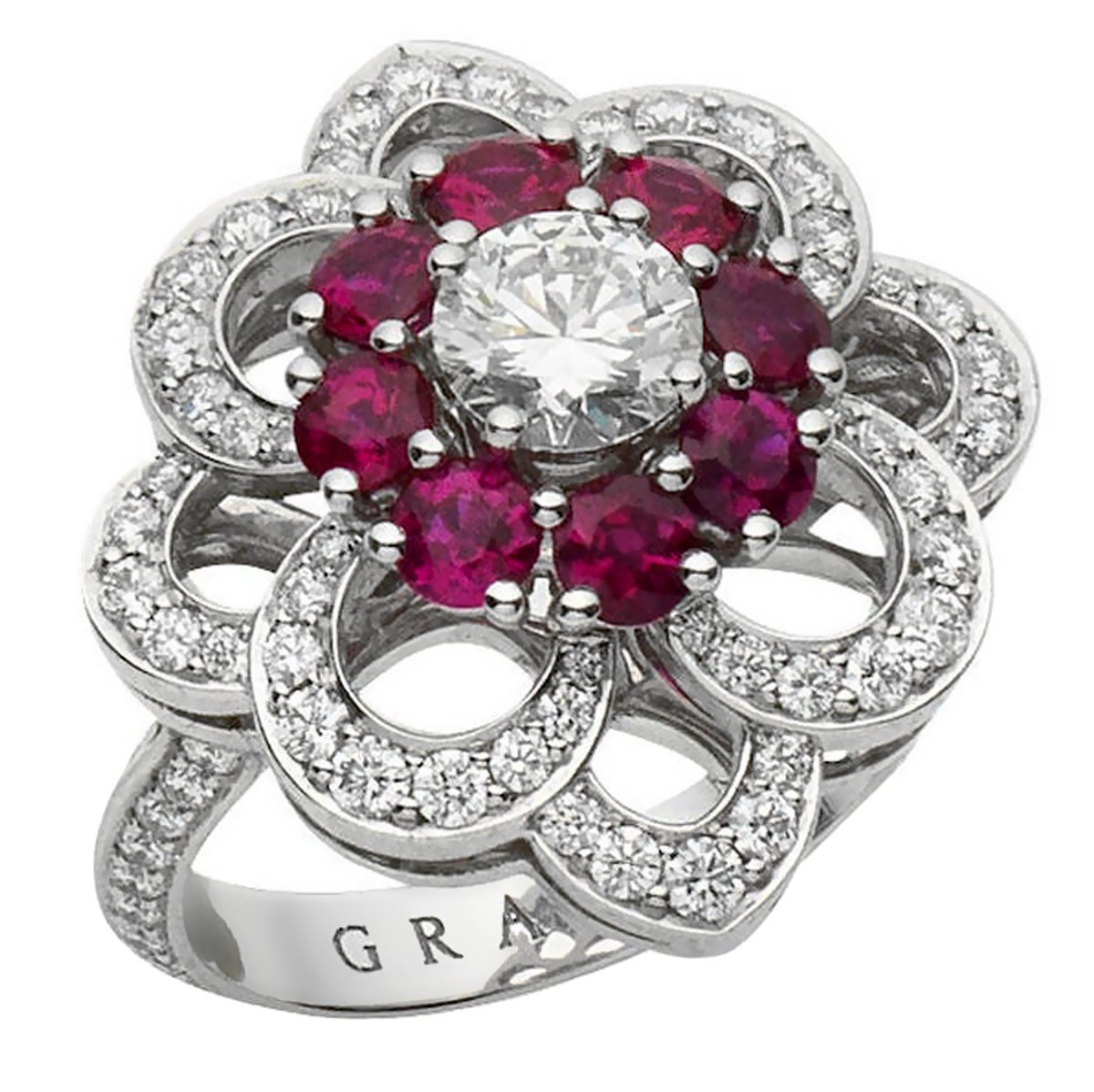 Spellbinding diamond bracelet and ring by Graff. Credit: champagnegem # highjewelry #graff 