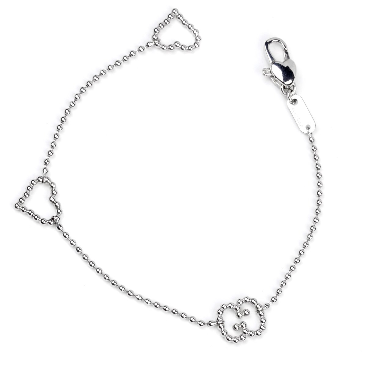 Gucci Boule Heart & Interlocking G Sterling Silver Bracelet – Opulent