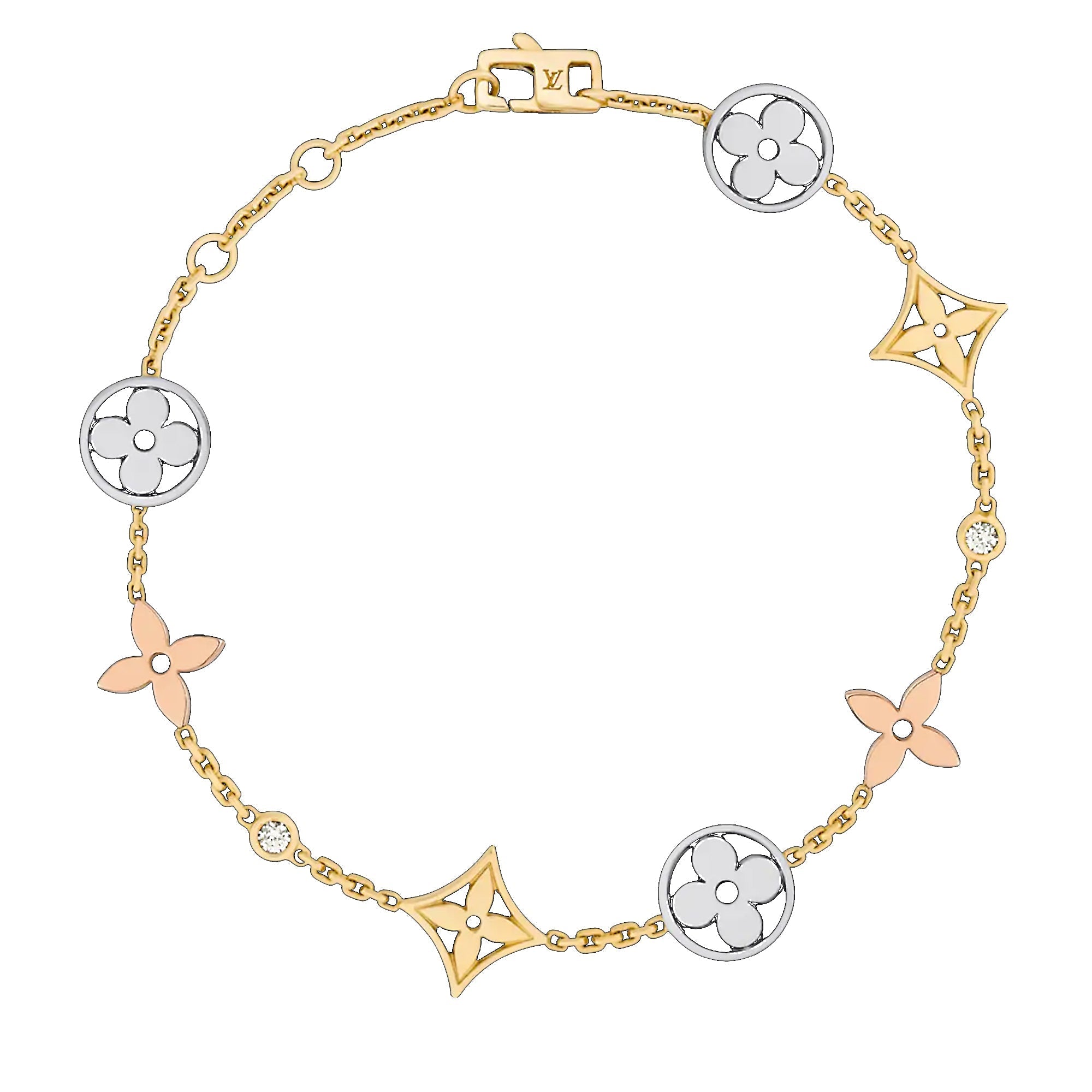Louis Vuitton Monogram White Gold Bracelet – Opulent Jewelers