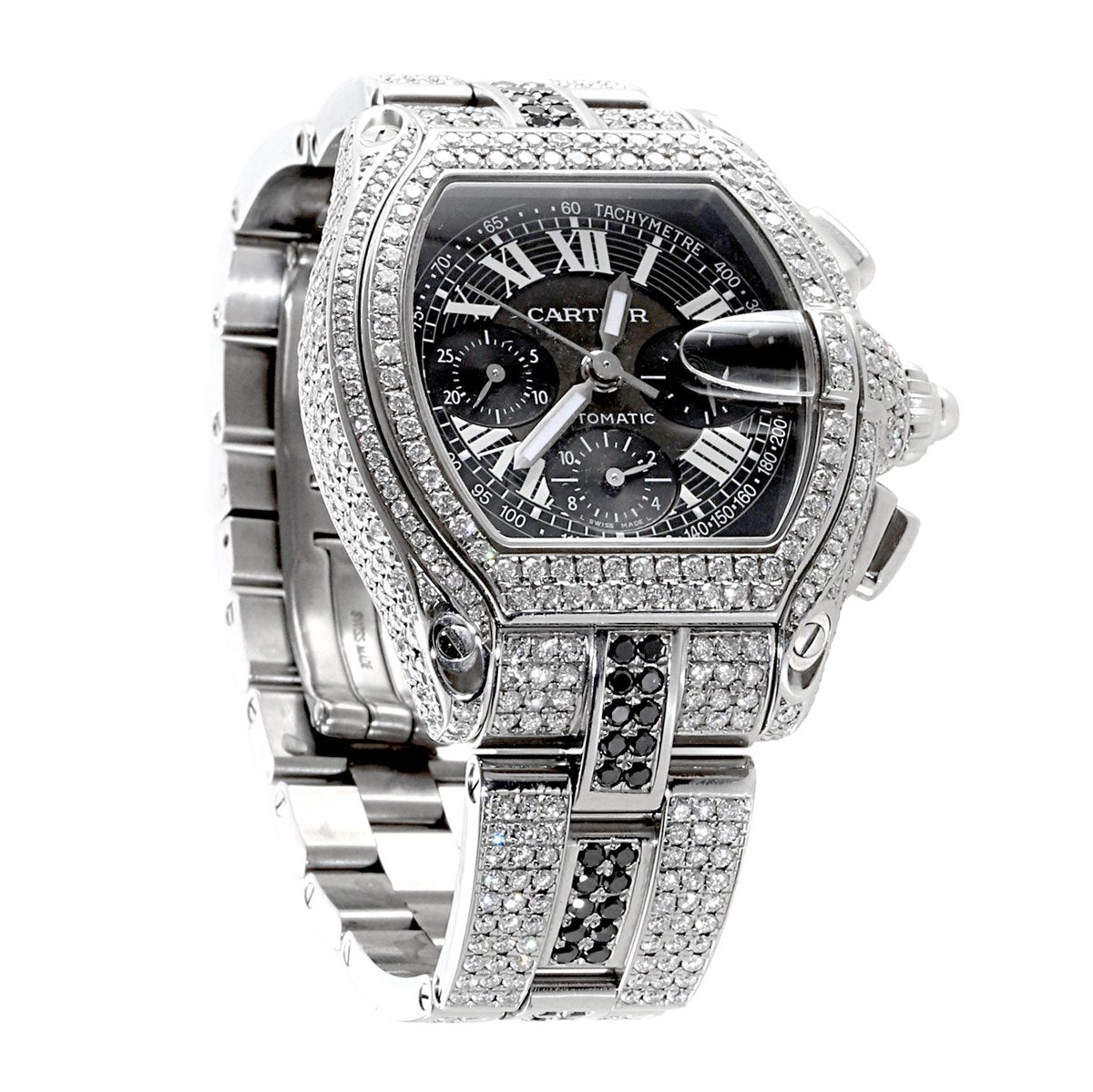 Cartier watch mens online diamond