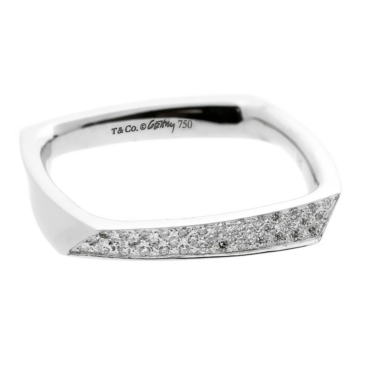 Tiffany & Co.® 18K Gold Frank Gehry Diamond Torque Bead Ring®