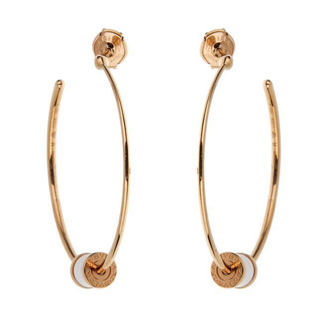 Bvlgari B.zero1 Ceramic Rose Gold Hoop Earrings – Opulent Jewelers