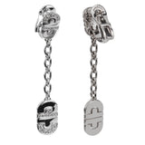 Bvlgari Parentesi Diamond 18k White Gold Drop Earrings