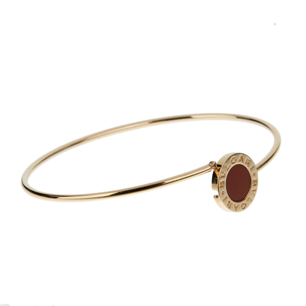 Bvlgari Bvlgari Carnelian Rose Gold Bangle Bracelet