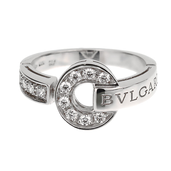 Bvlgari Bvlgari 18k White Gold Diamond Cocktail Ring