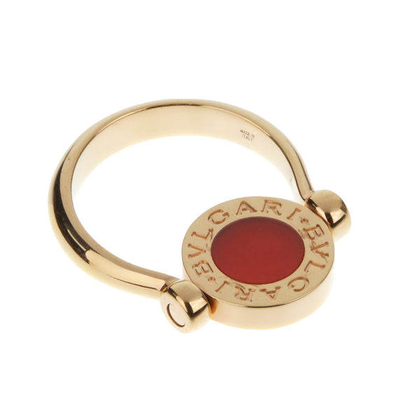 Bvlgari Bvlgari Mother of Pearl and Carnelian Rose Gold Ring