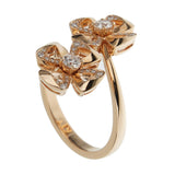 Bvlgari Fiorever Rose Gold Diamond Cocktail Ring 0003538