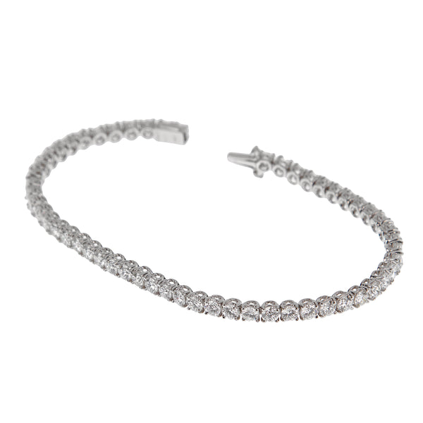 Bvlgari Griffe 6ct Diamond 18k White Gold Tennis Bracelet 0003622