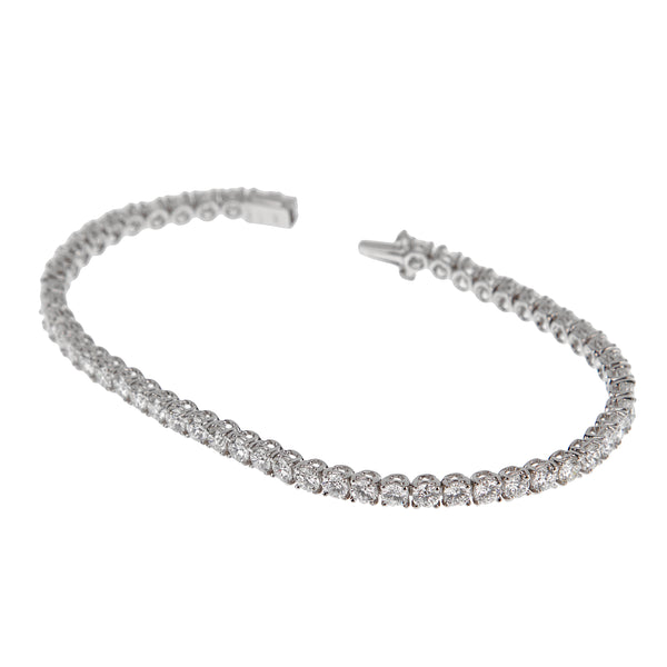 Bvlgari Griffe 6ct Diamond 18k White Gold Tennis Bracelet