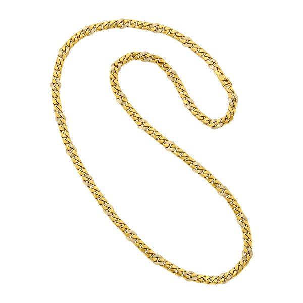 Bvlgari Vintage 18k Yellow & White Gold Sautoir Necklace