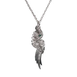 Cartier Fauna Flora Diamond 18k White Gold Bird Pendant Necklace 0003599