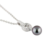 Cartier Himalia Pearl Diamond 18k White Gold Pendant Necklace 0003516