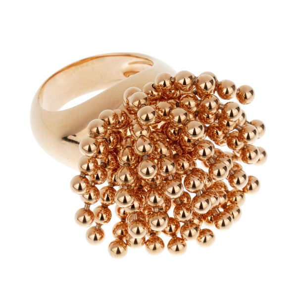 Cartier Perruque 18k Rose Gold Cocktail Ring Sz 7 1/2 0003649