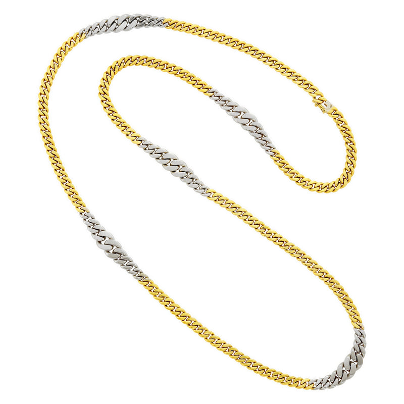 Cartier Vintage 18k White & Yellow Gold Sautoir Necklace