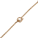 Hermes Horsebit 18k Rose Gold Sautoir Pendant Necklace 0003617