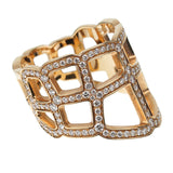 Hermes Niloticus Ombre Diamond Rose Gold Cocktail Ring 0003522