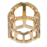 Hermes Niloticus Ombre Diamond Rose Gold Cocktail Ring 0003522