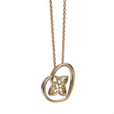 Louis Vuitton 18k Rose Gold Heart Pendant Necklace