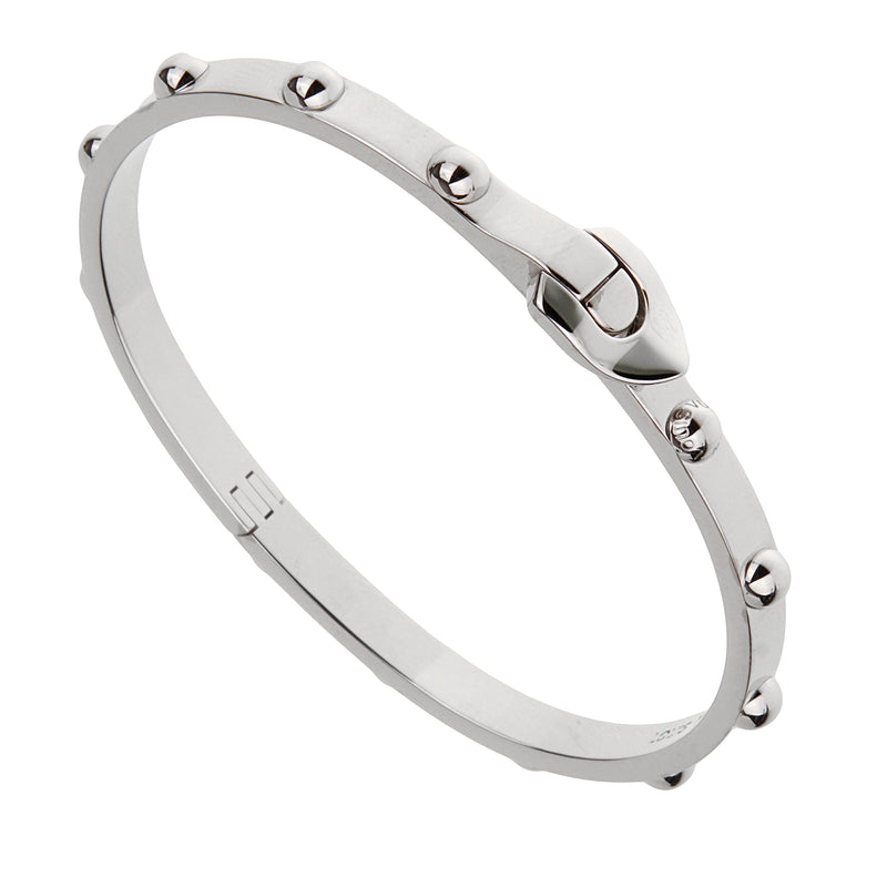 Louis Vuitton Empreinte White Gold Bangle Bracelet 0003607