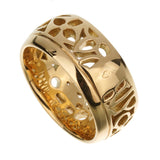 Louis Vuitton Monogram Yellow Gold Cocktail Band Ring Sz 5 0003626