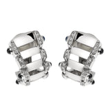 Patek Philippe Twenty-4 White Gold Diamond Sapphire Earrings 0003575