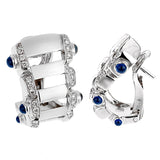 Patek Philippe Twenty-4 White Gold Diamond Sapphire Earrings 0003575