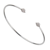 Pomellato M'ama Non M'ama 18k White Gold Diamond Cuff Bracelet 0003619