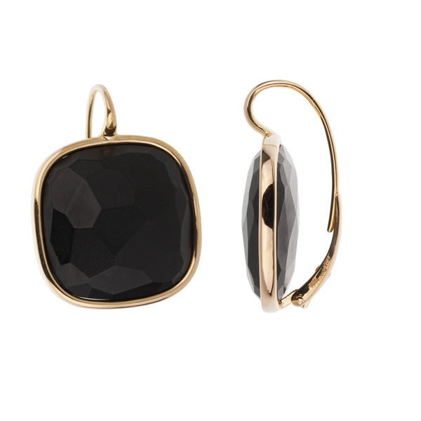 Pomellato Victoria 18k Rose Gold Black Jet Earrings 0003643