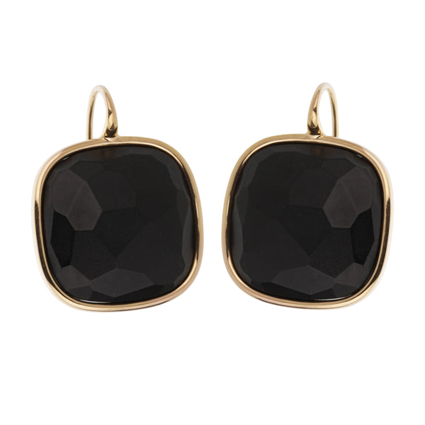 Pomellato Victoria 18k Rose Gold Black Jet Earrings 0003643