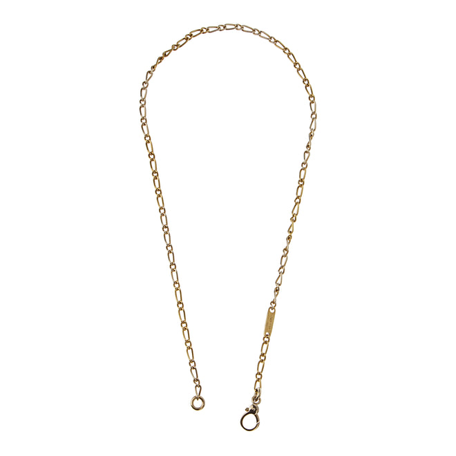 Pomellato Vintage 18k Figaro Yellow Gold Chain Necklace