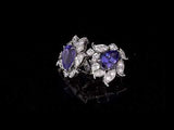 Van Cleef & Arpels Les Jardins 18k White Gold Tanzanite & Diamond Suite