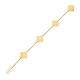 Van Cleef & Arpels Pure Alhambra Diamond Yellow Gold Bracelet