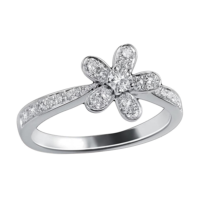 Van Cleef & Arpels Socrate Diamond White Gold Ring