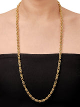 Vintage Estate 18k Yellow Gold Sautoir Long Chain Necklace 0003520