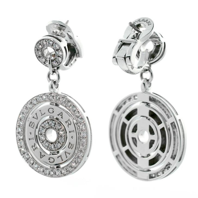 Louis Vuitton Diamond White Gold Earrings – Opulent Jewelers