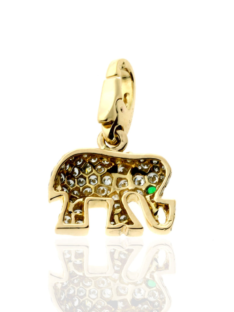 Cartier Diamond Elephant Charm in 18k Yellow Gold