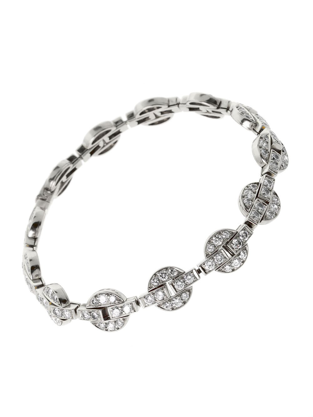 Cartier Himalia Diamond White Gold Bracelet – Opulent Jewelers