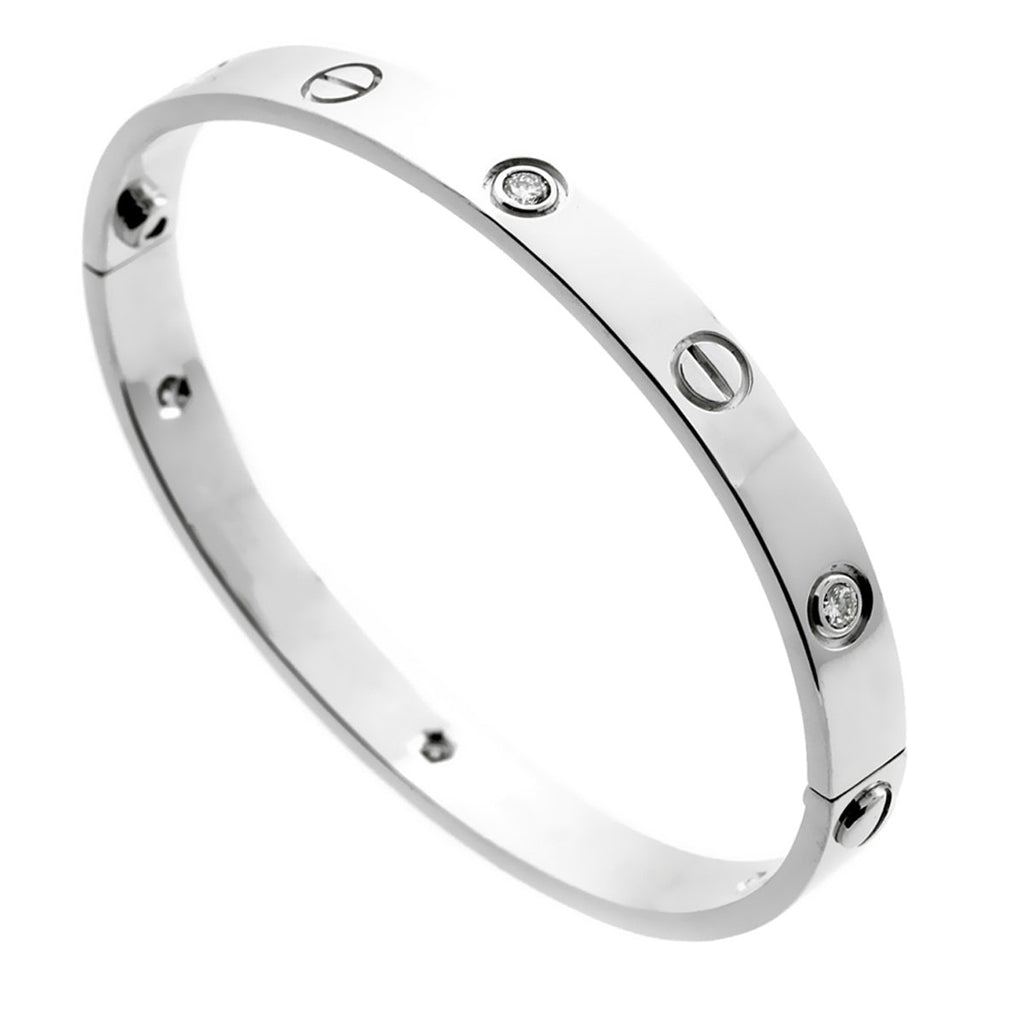 Cartier love discount bracelet 6 diamonds