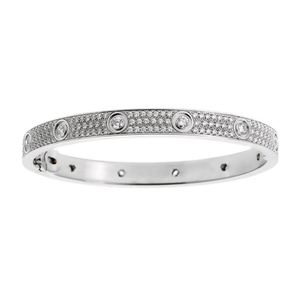 cartier pave diamond love bracelet
