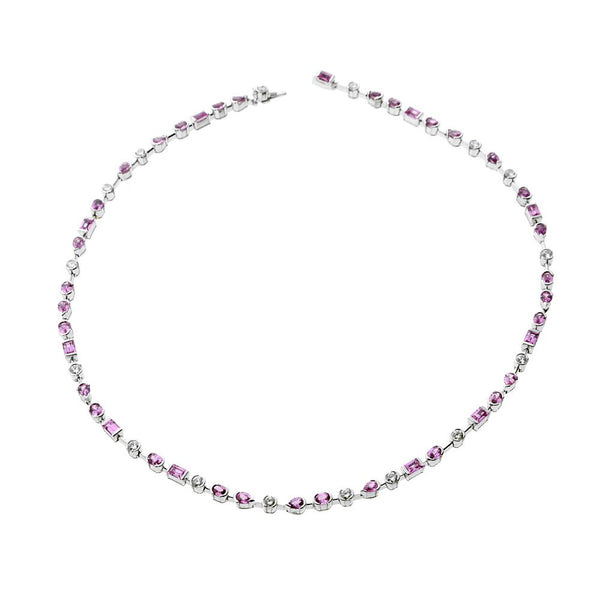 Cartier pink hotsell sapphire necklace