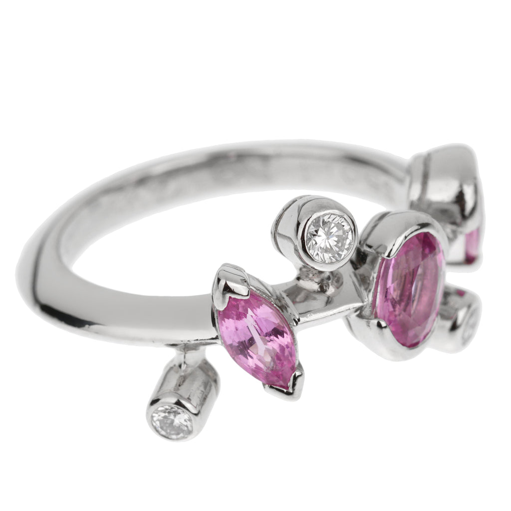 Cartier pink outlet sapphire ring