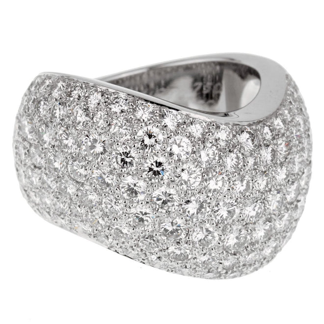 Cartier Pave Diamond Cocktail Ring 0000135