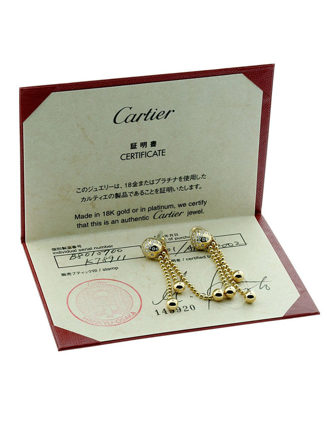 Cartier Pluie de Diamants Earrings in 18k Yellow Gold 0000083