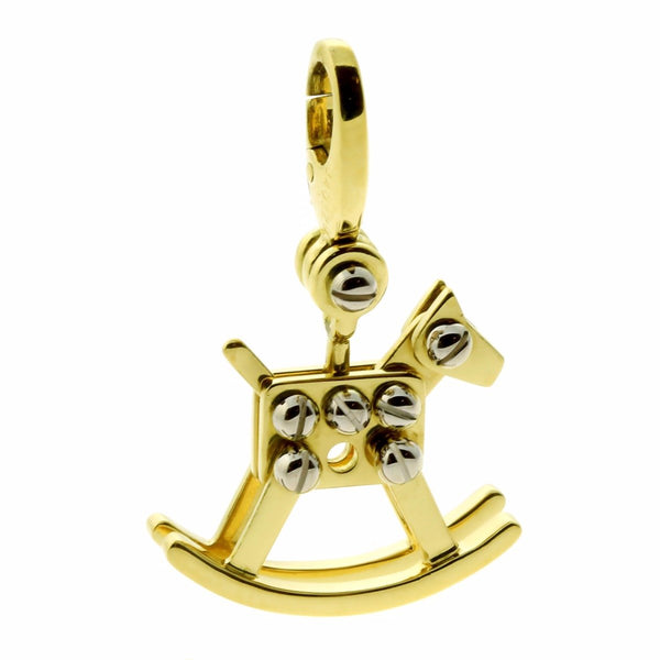 Cartier Rocking Horse Charm Gold Pendant 0000116